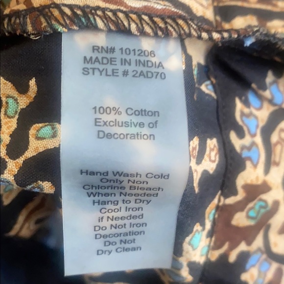 Soft Surroundings S multi colored print top - Picture 9 of 9